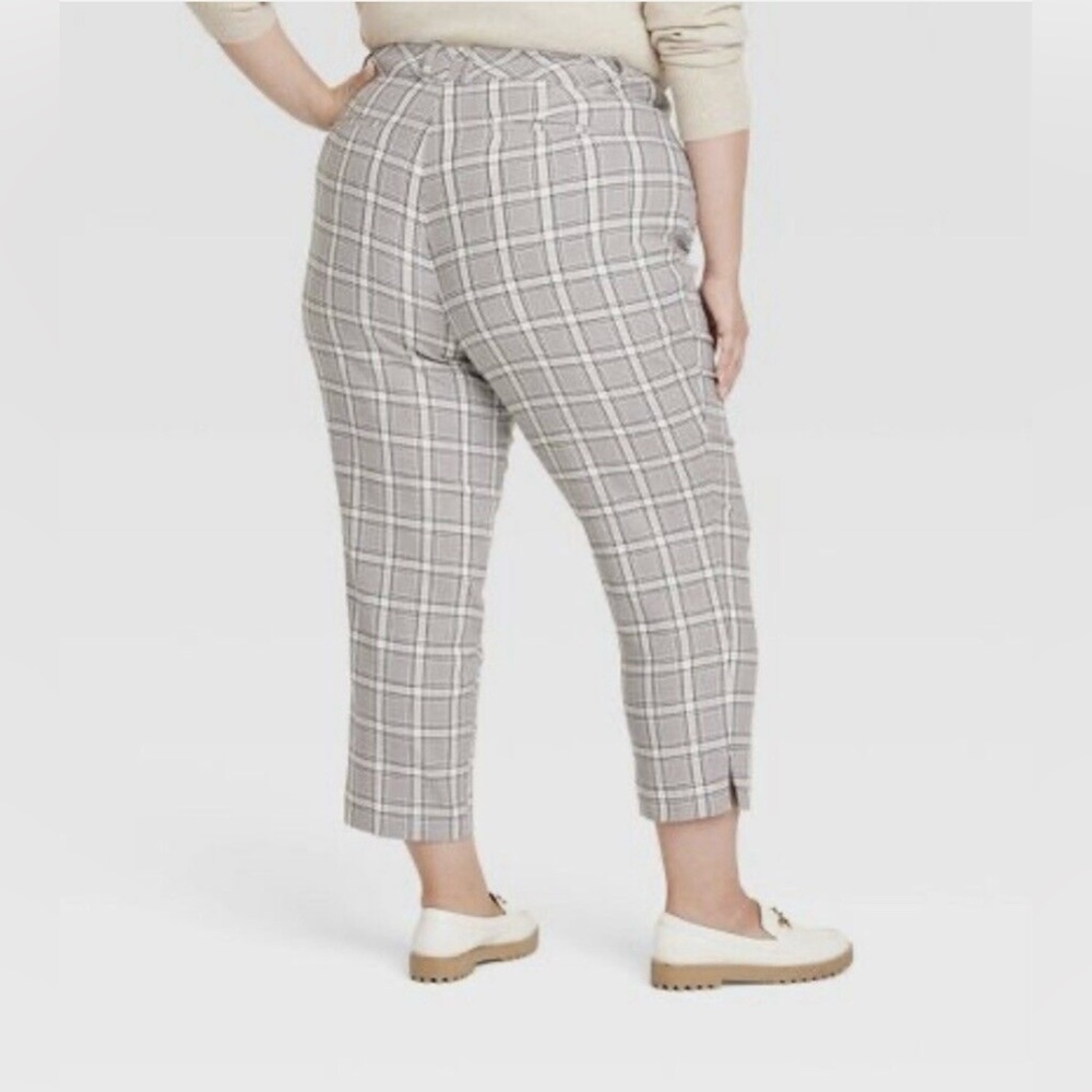 Women's High-Rise Ankle Tapered Pants - Ava & Viv Size 26 NWT Comfort Waist - Picture 2 of 11